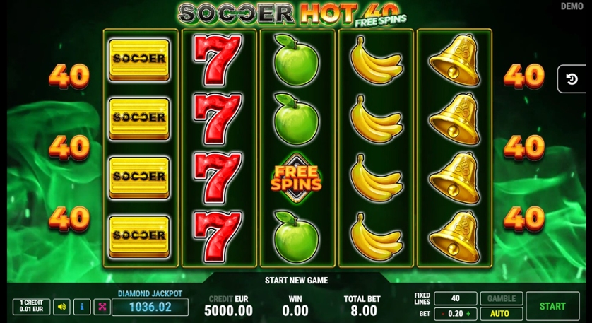 Soccer Hot 40 Free Spins