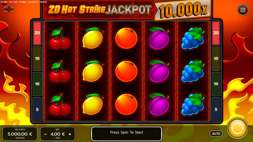 20 Hot Strike Jackpot