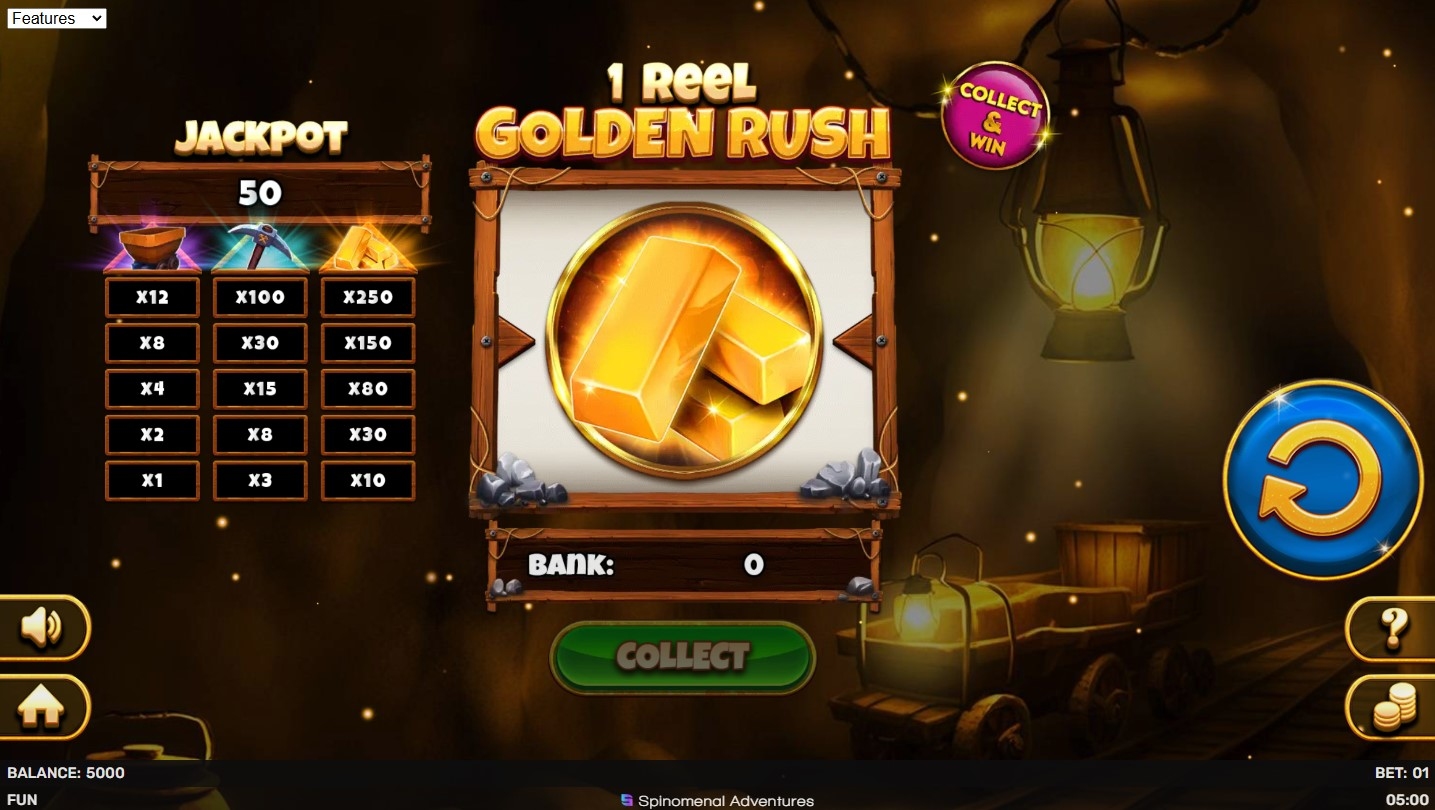 1 Reel Golden Rush