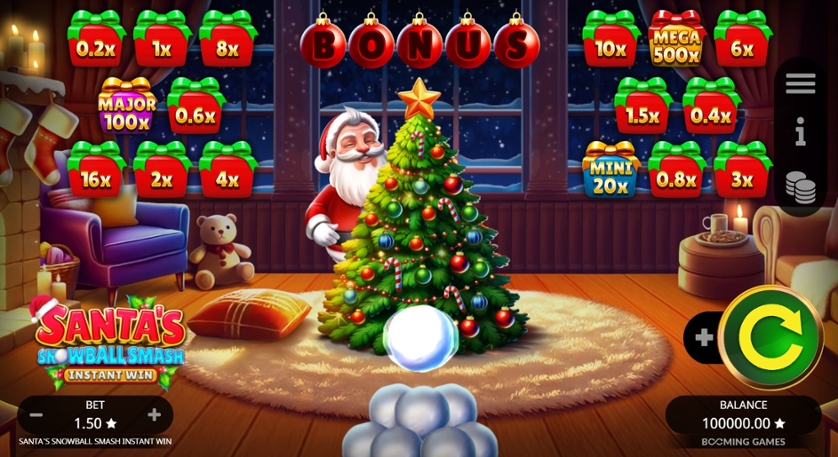 Santas Snowball Smash Instant Win