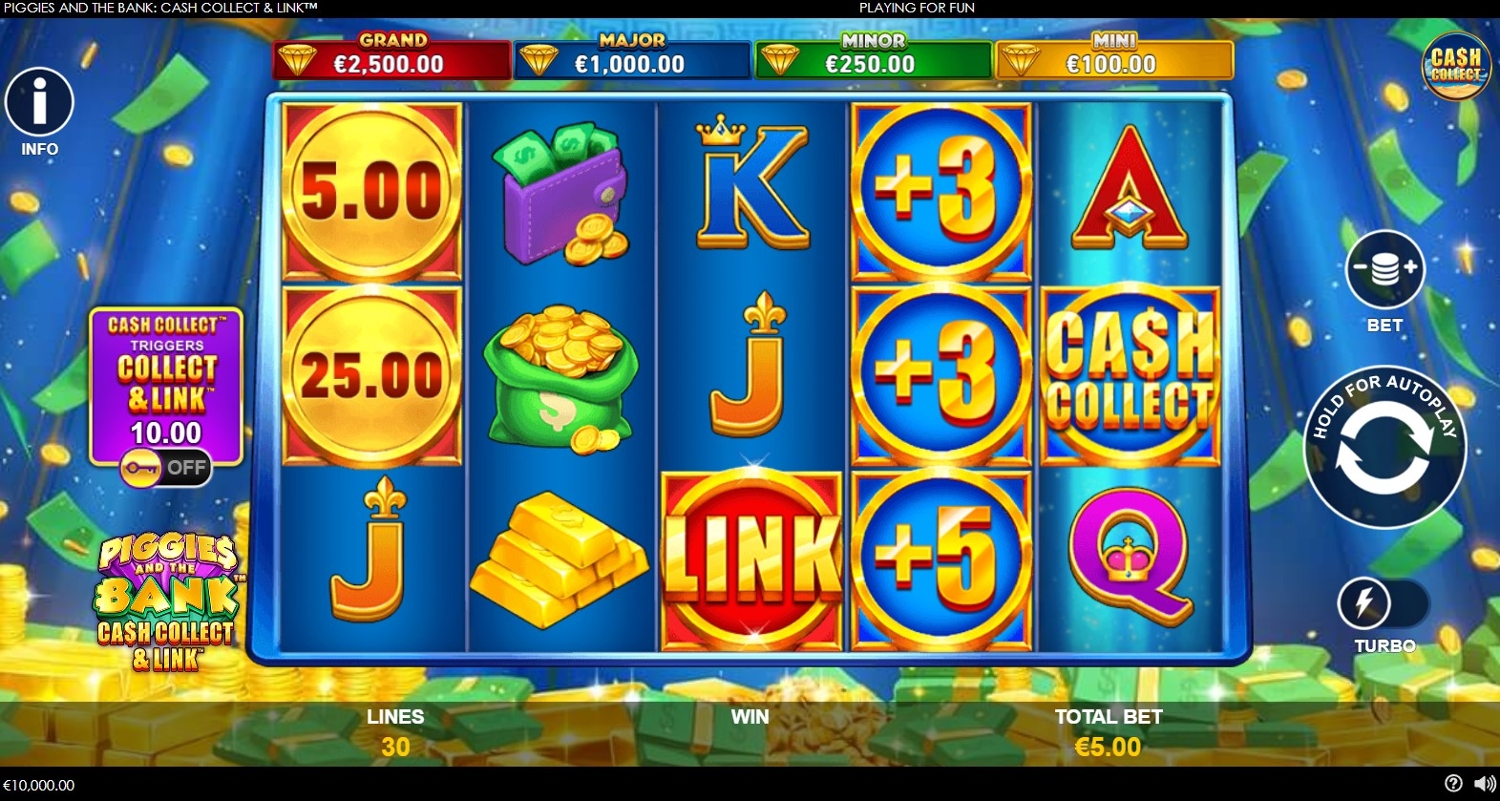 Piggies and the Bank Cash Collect & Link