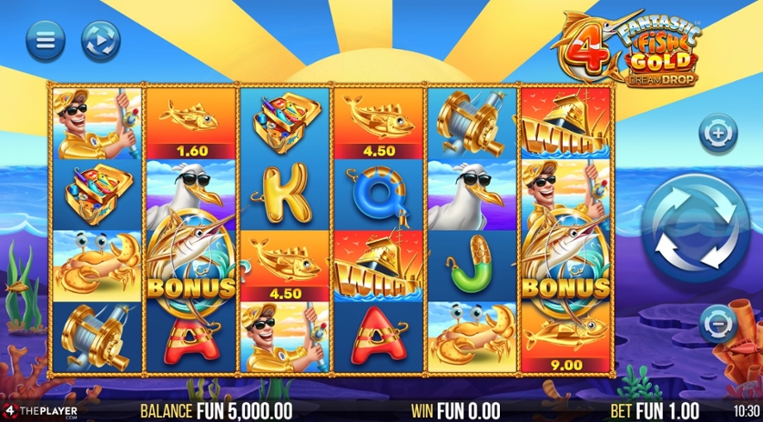 4 Fantastic Fish Gold Dream Drop