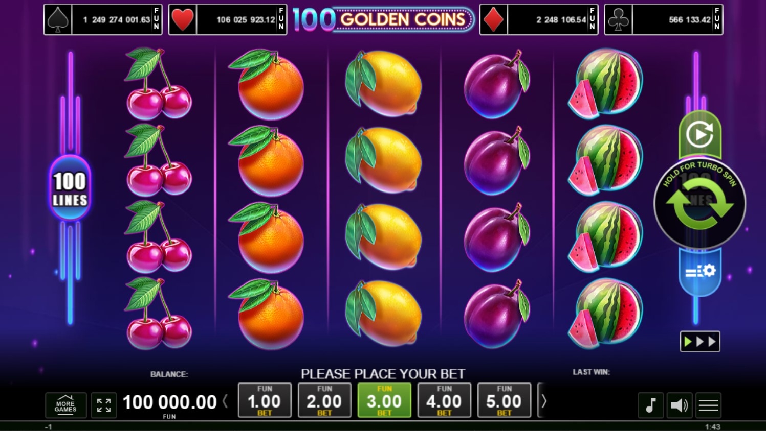 100 Golden Coins