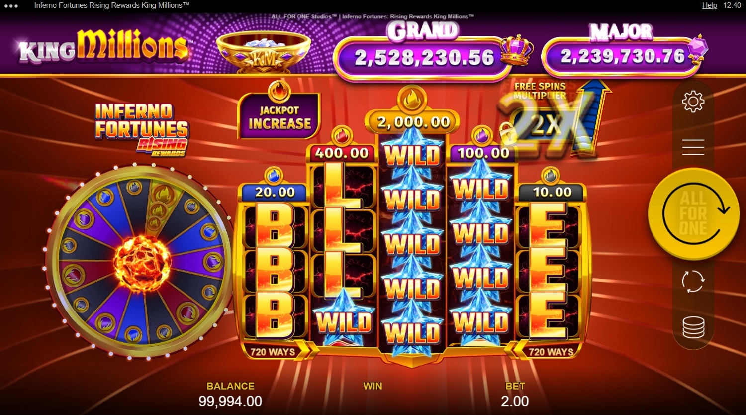 Inferno Fortunes Rising Rewards King Millions