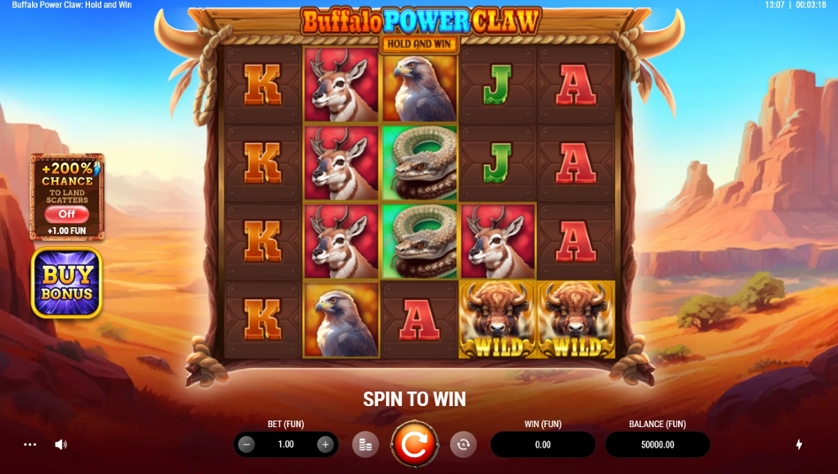 Buffalo Power Claw: Hold and Win