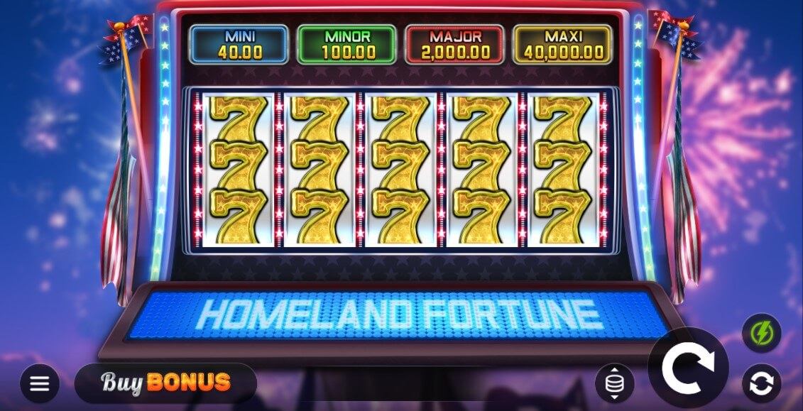 Homeland Fortune 7s Hold and Win