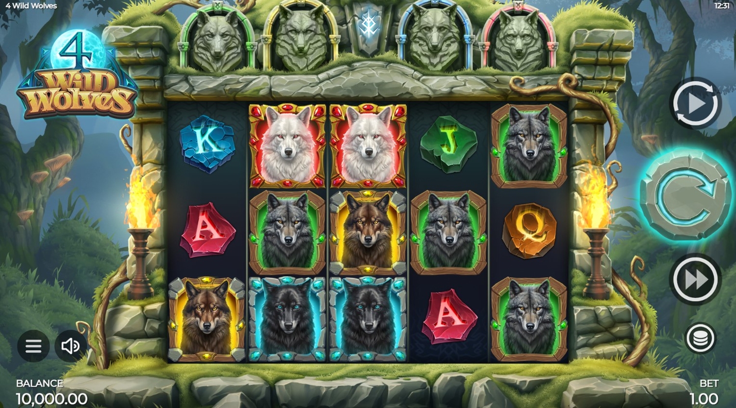 4 Wild Wolves