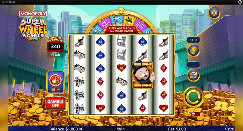 Monopoly Super Wheel Bonus