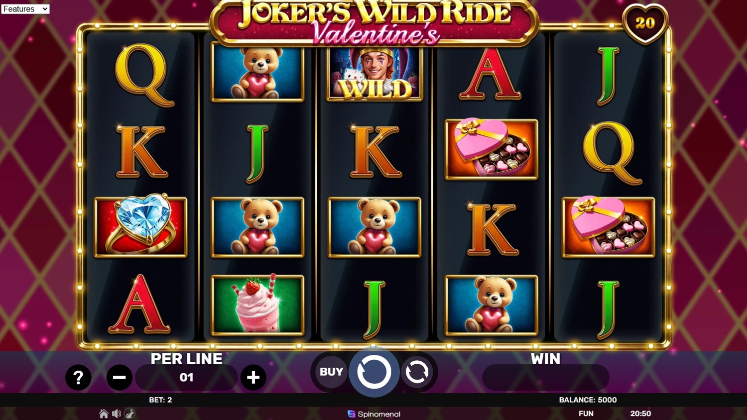 Joker's Wild Ride Valentine's
