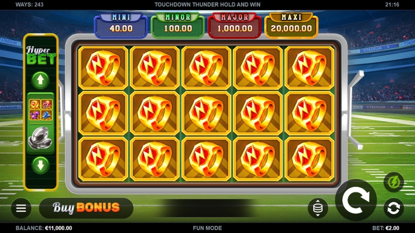 Touchdown Thunder: Hold and Win