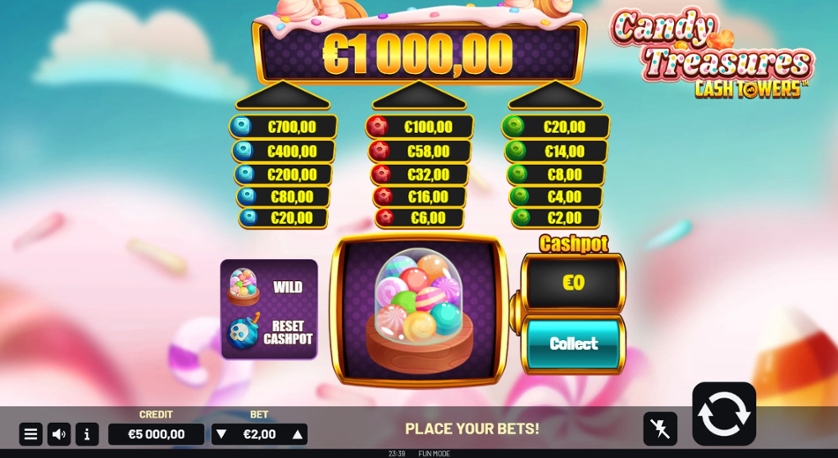 Candy Treasures Cash Towers
