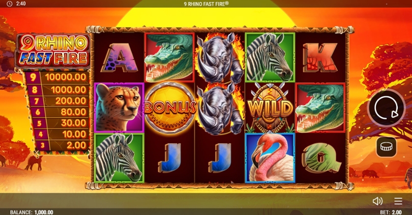 9 Rhino Fast Fire