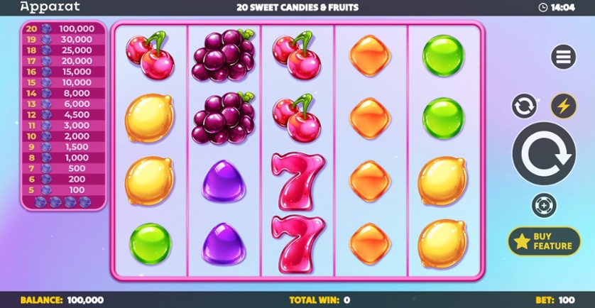20 Sweet Candies & Fruits