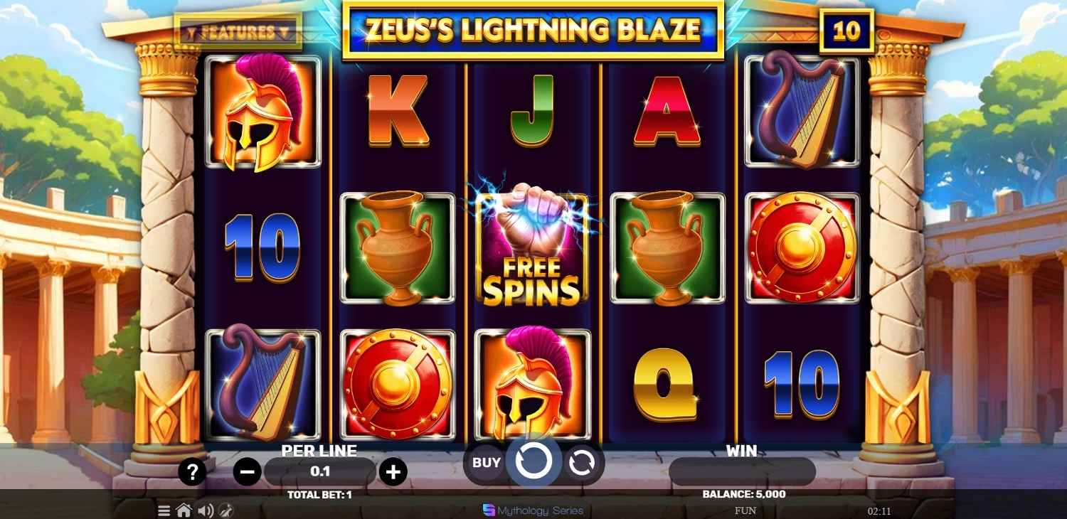 Zeus's Lightning Blaze