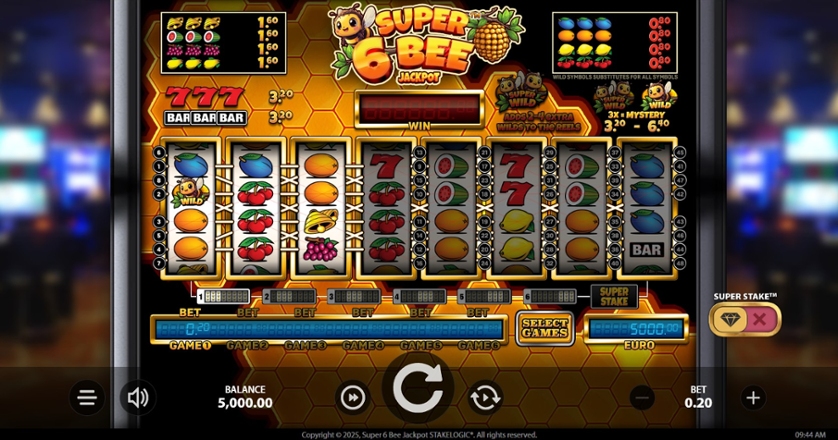 Super 6 Bee Jackpot