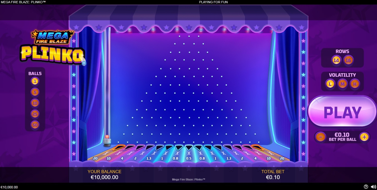 Mega Fire Blaze Plinko