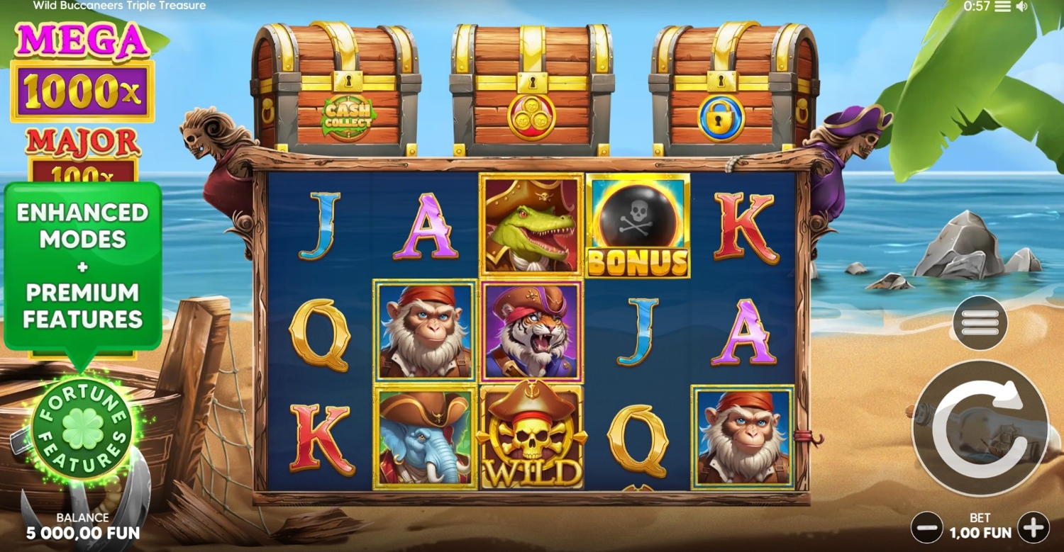 Wild Buccaneers Triple Treasure