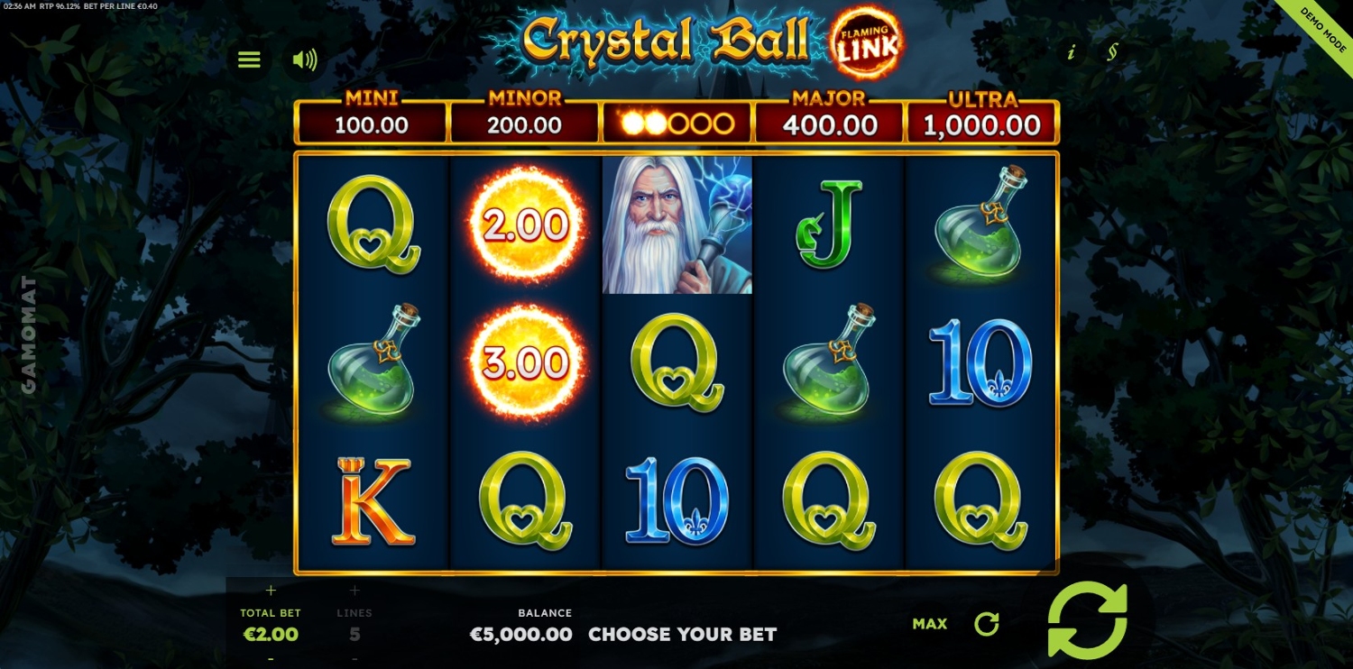 Crystal Ball Flaming Link