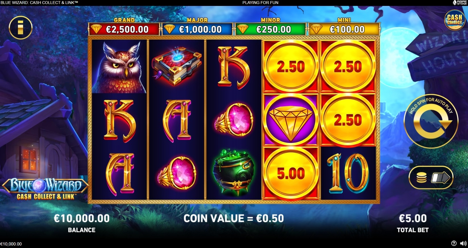 Blue Wizard: Cash Collect & Link