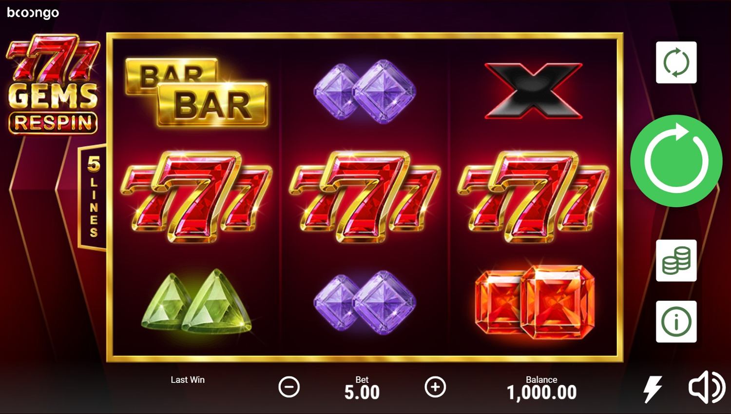 777 Gems Respin
