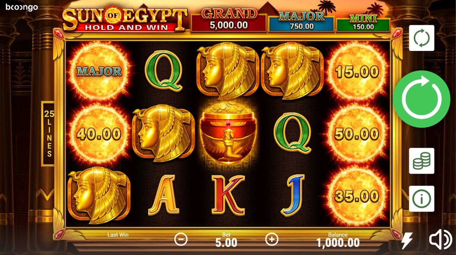 Sun of Egypt Hold and Win