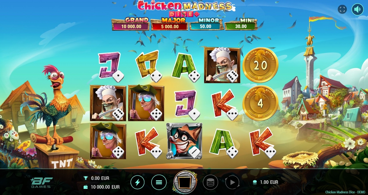 Chicken Madness Dice