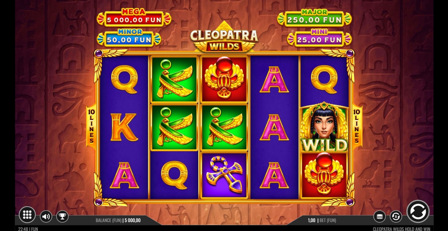 Cleopatra Wilds: Hold and Win