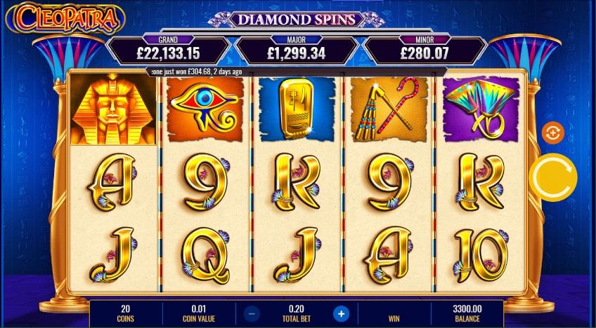 Cleopatra: Diamond Spins