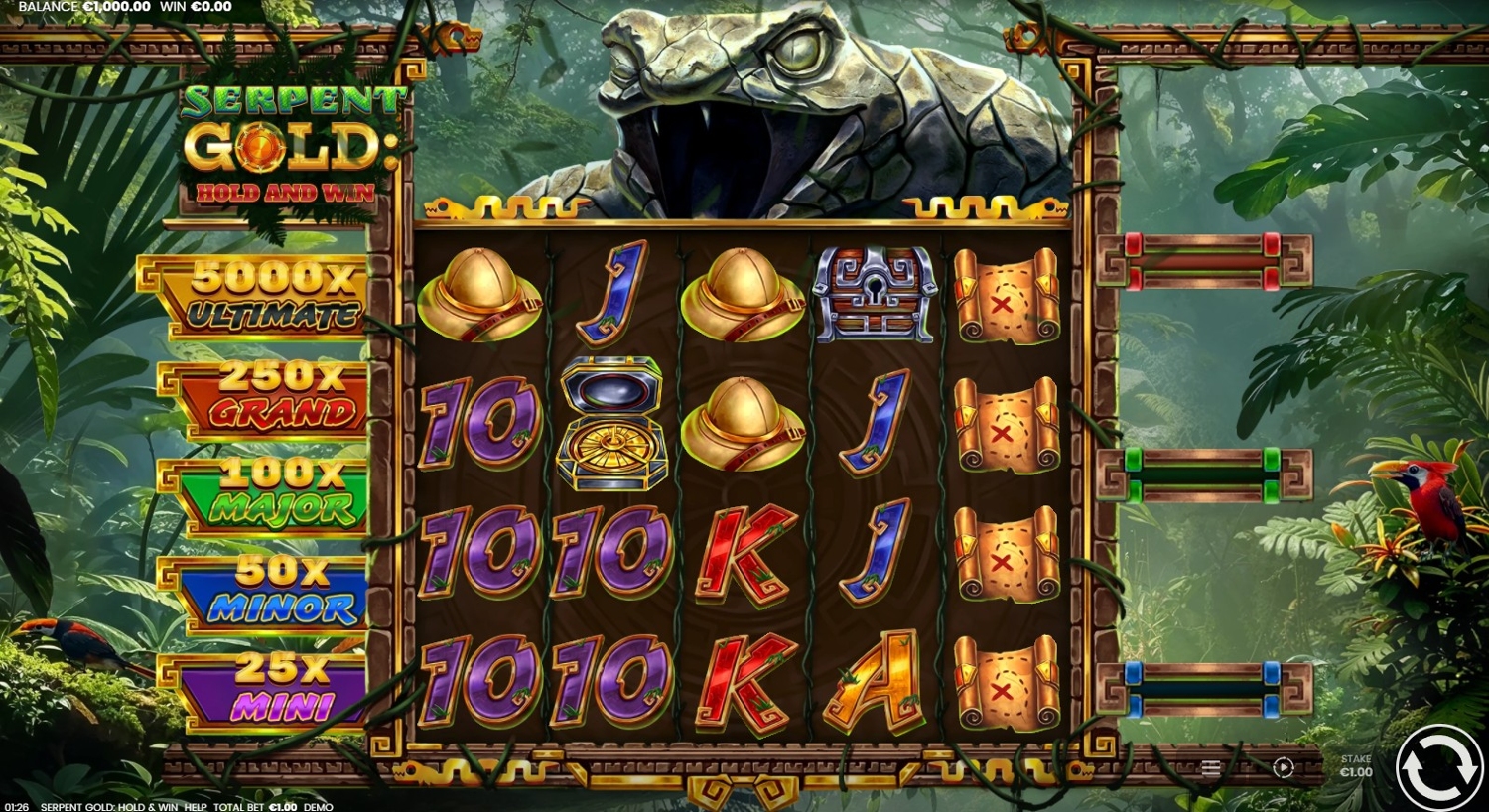 Serpent Gold: Hold & Win