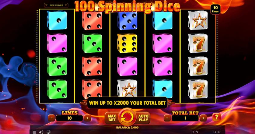 100 Spinning Dice