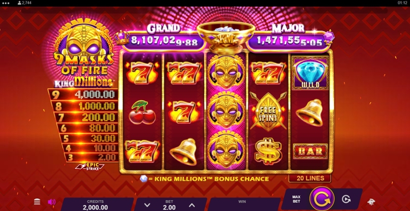 9 Masks of Fire: King Millions