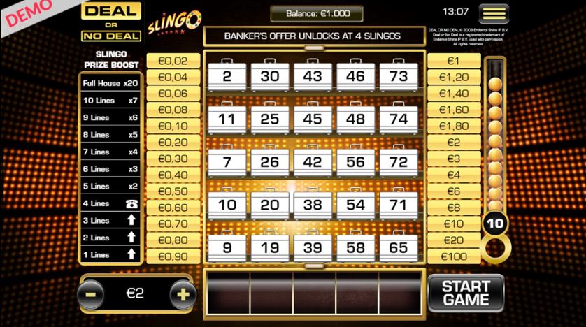 Slingo Deal or No Deal (US)