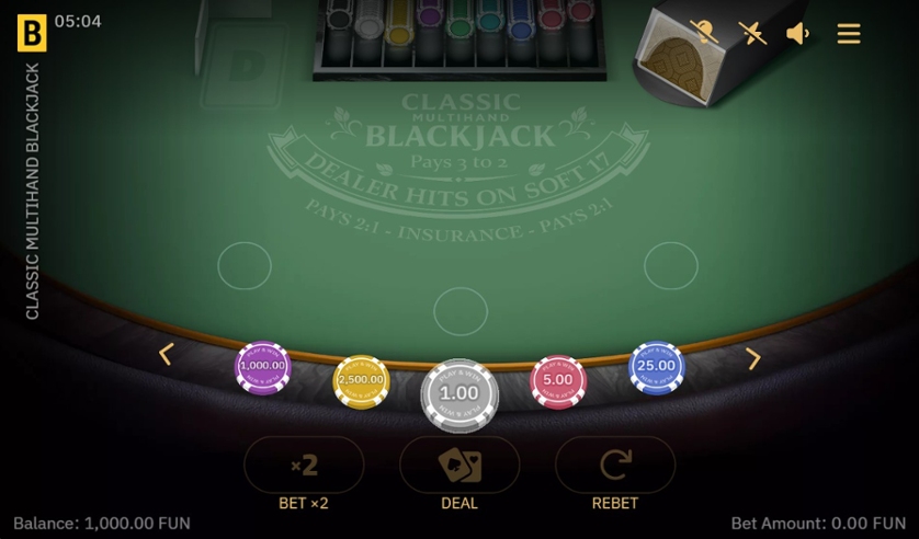Classic Multihand Blackjack