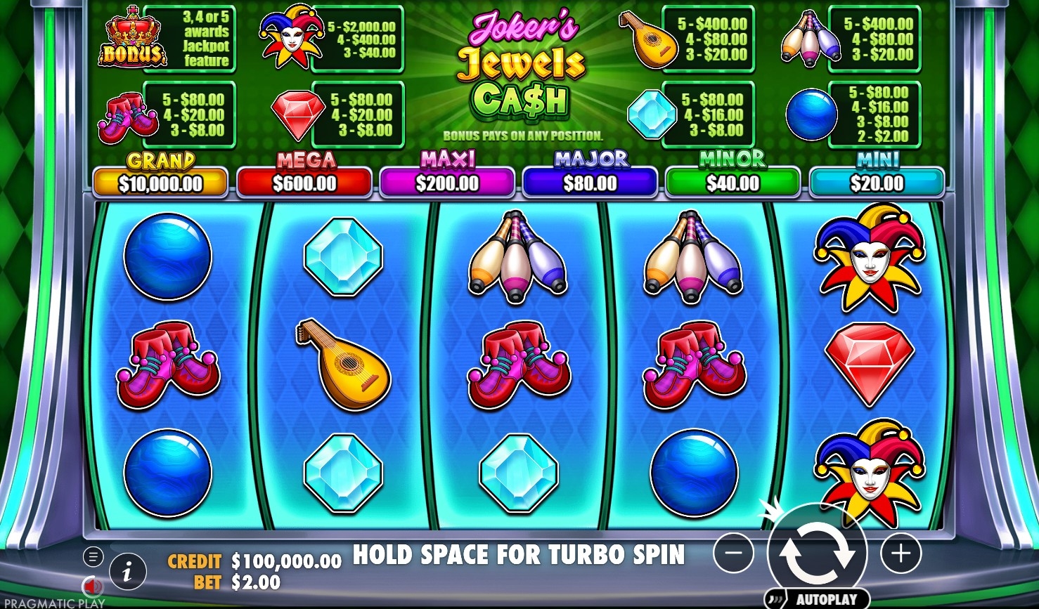 Joker's Jewels Cash