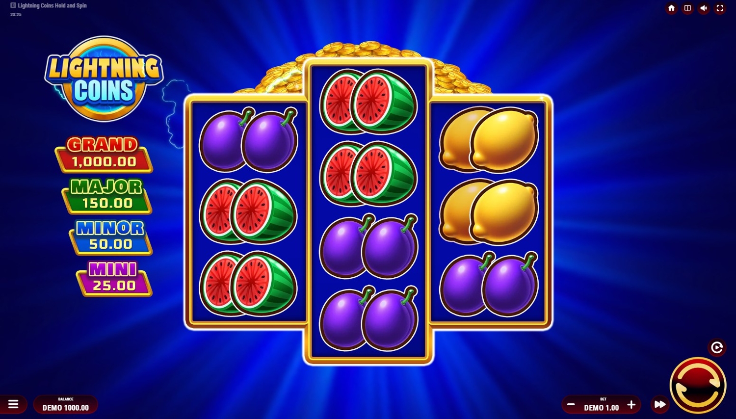 Lightning Coins Hold and Spin