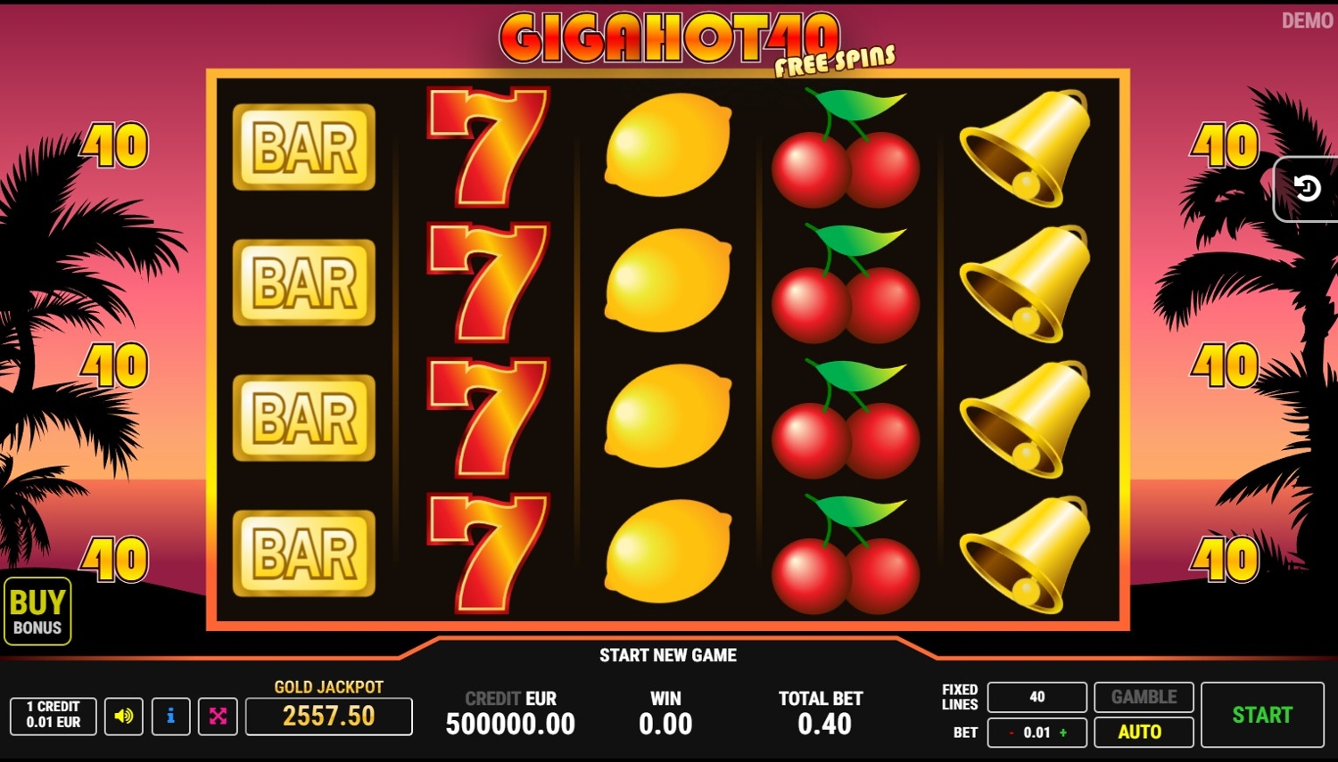 Giga Hot 40 Free Spins