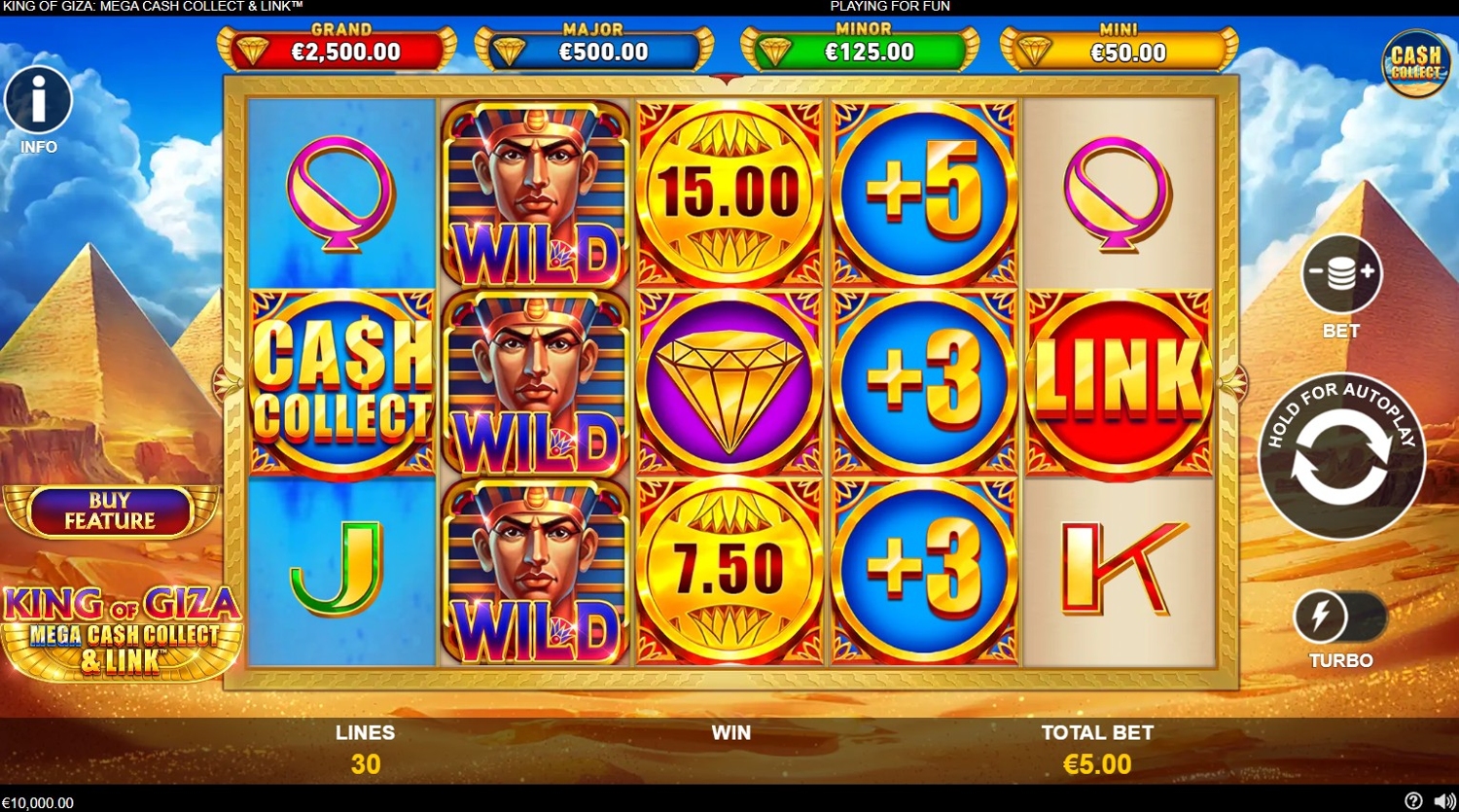 King Of Giza Mega Cash Collect And Link