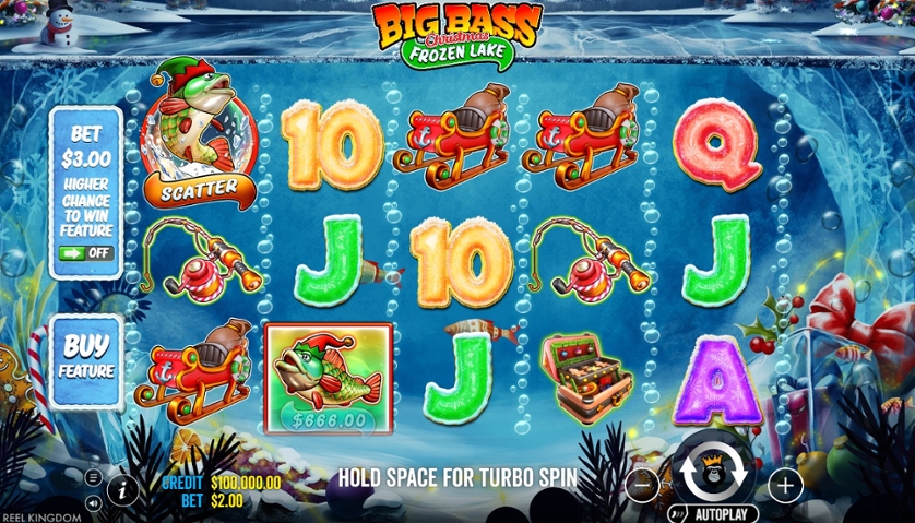 Big Bass Christmas - Frozen Lake