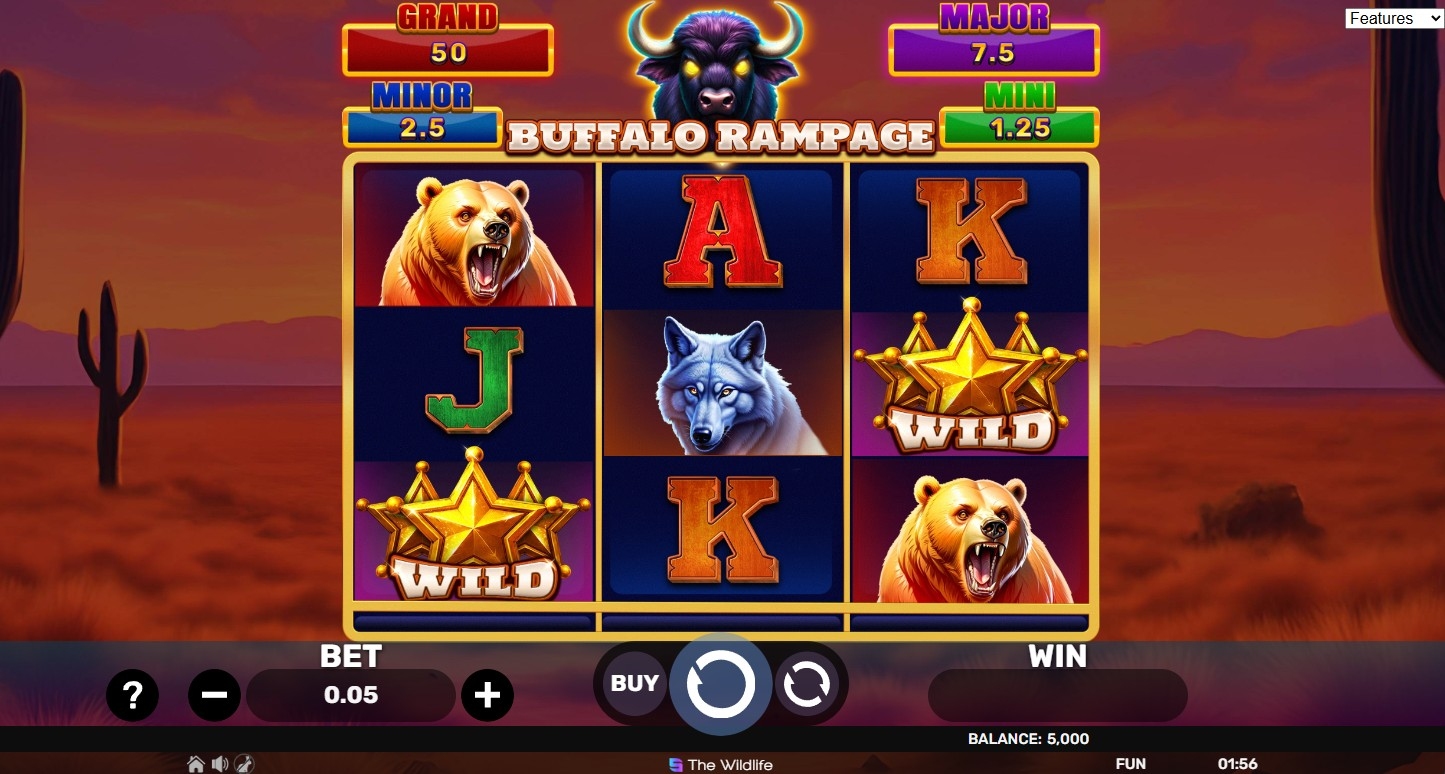 Buffalo Rampage Hold & Hit 3x3