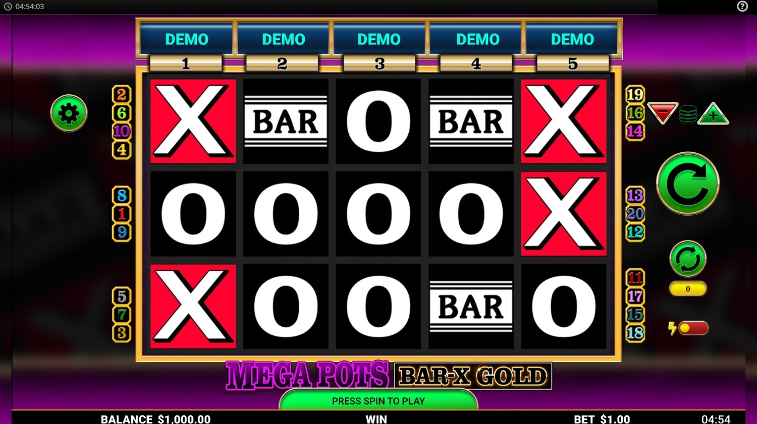Mega Pots Bar X Gold