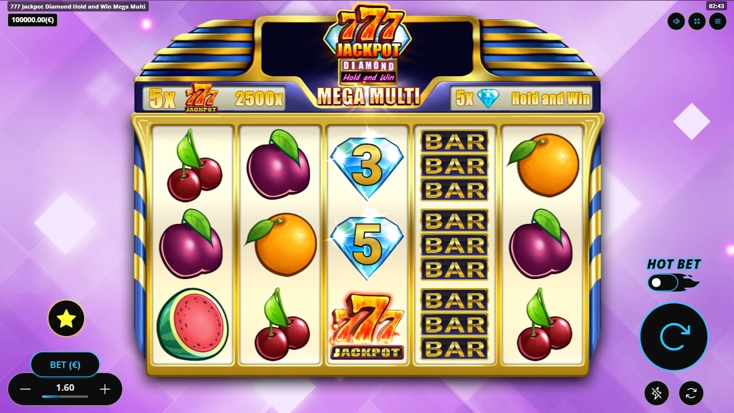 777 Jackpot Diamond Hold and Win Mega Multi