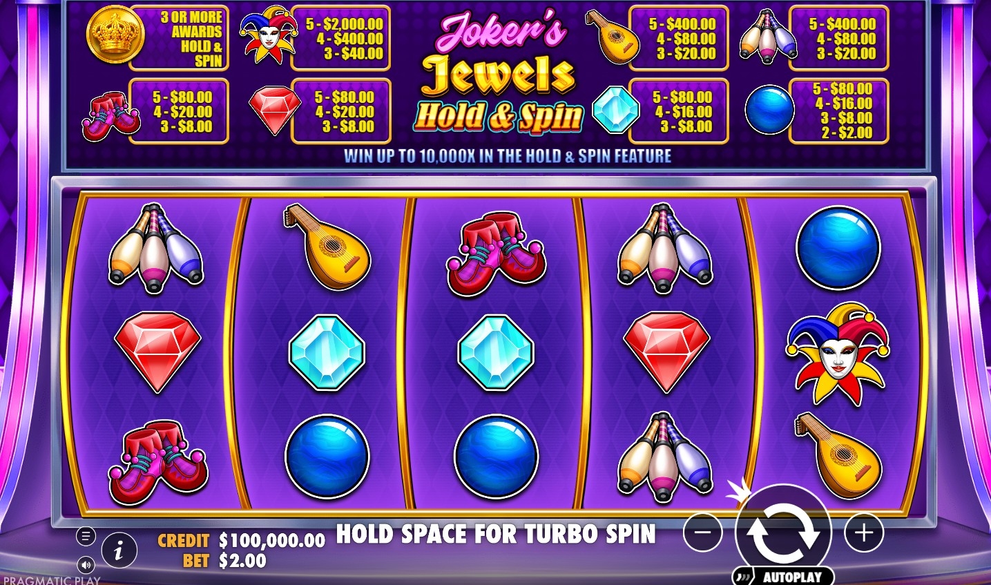 Joker’s Jewels Hold & Spin