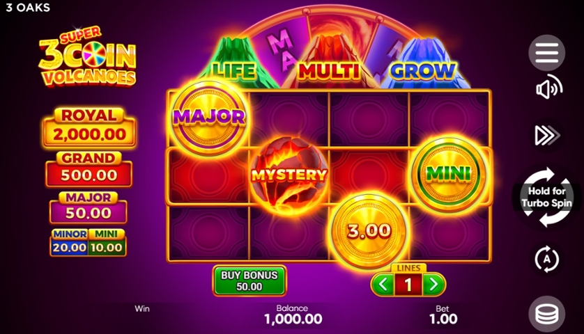 3 Super Coin Volcanoes