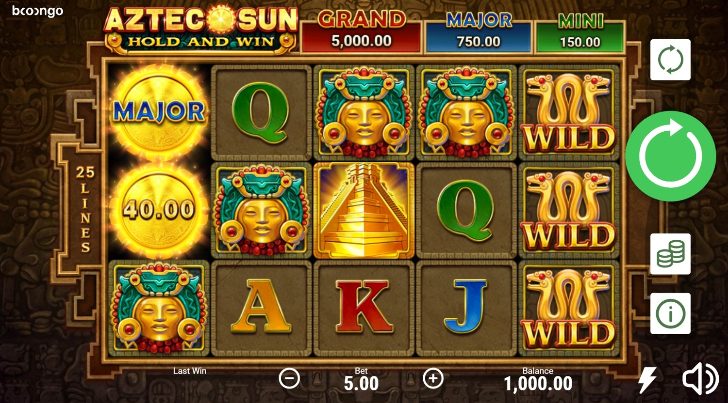Aztec Sun Hold and Win