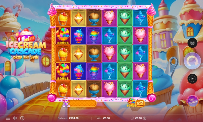 Ice Cream Cascade Drop and Spin