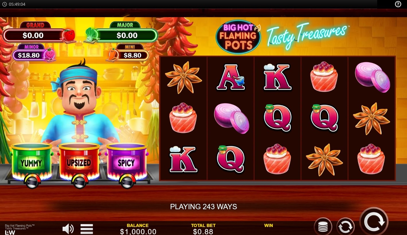 Big Hot Flaming Pots Tasty Treasures
