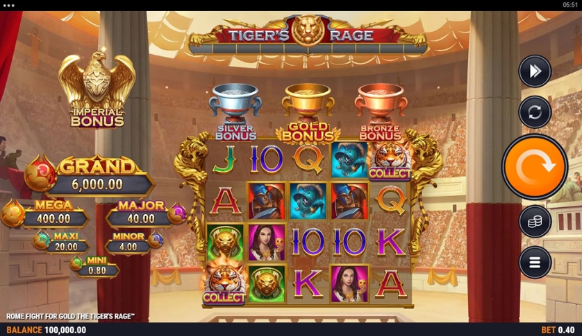 Rome Fight For Gold The Tiger's Rage