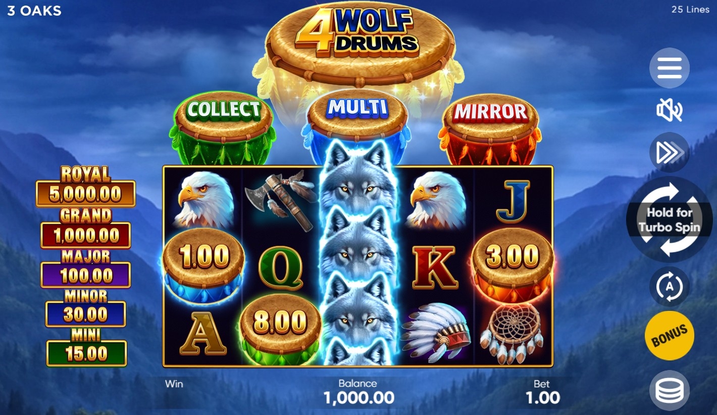 4 Wolf Drums