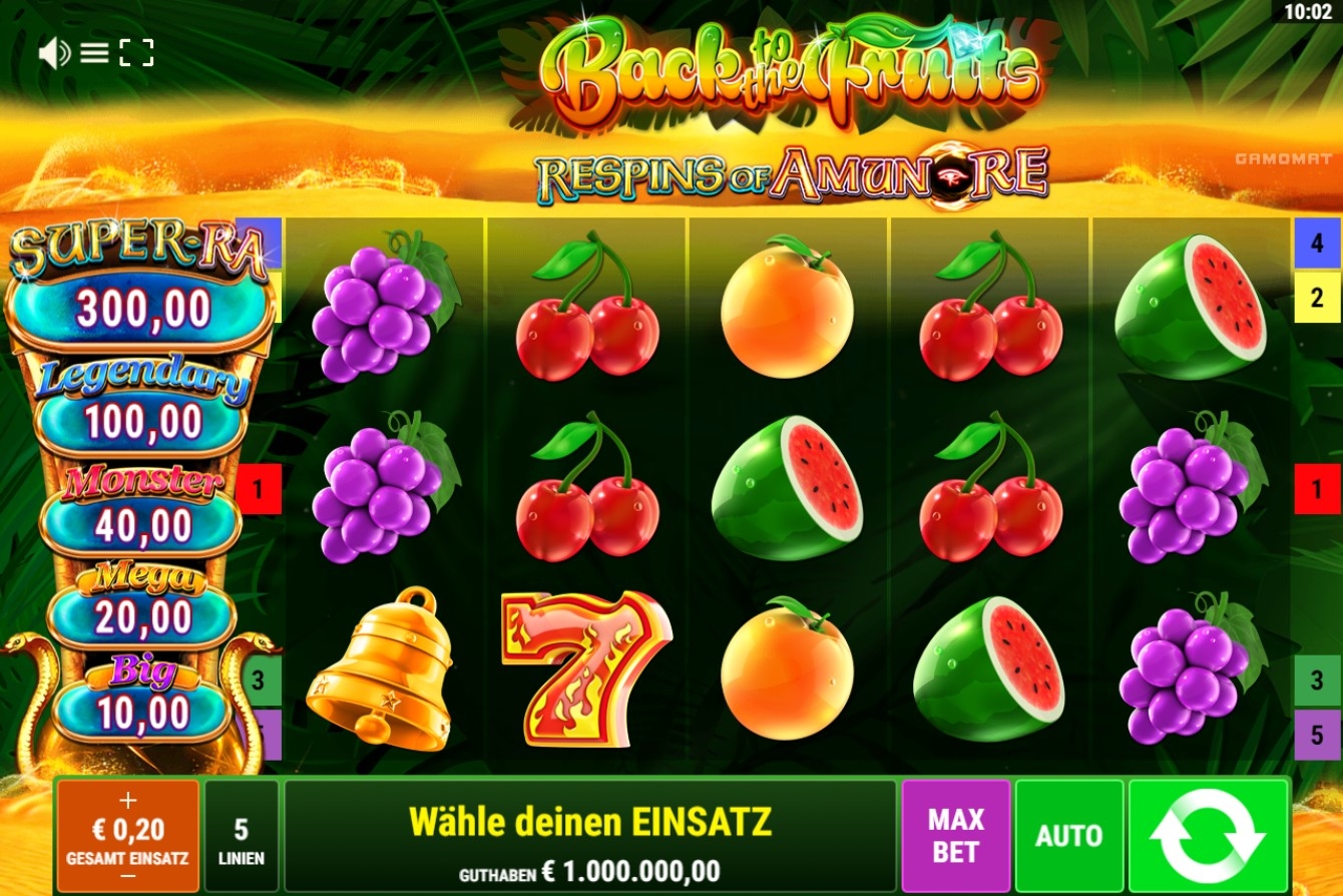 Back to the Fruits - Respins of Amun-Re