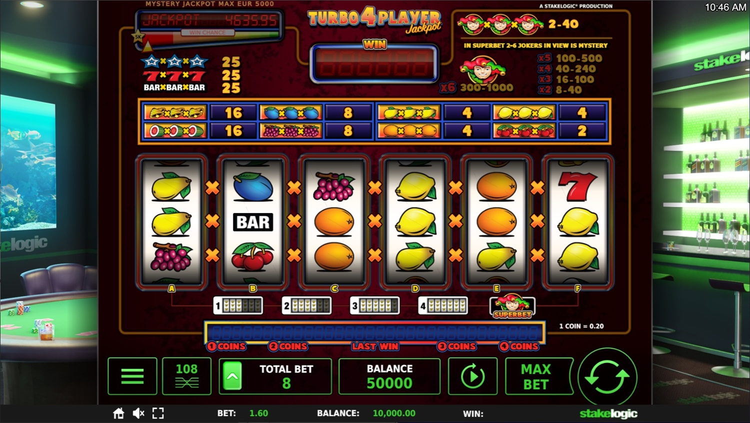 Turbo 4 Player Jackpot